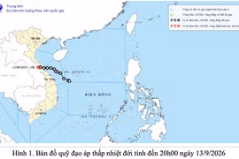 Áp thấp nhiệt đới suy yếu thành vùng áp thấp trên phía Tây Quảng Trị