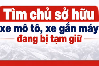 Gia Lai: Tìm chủ sở hữu 401 xe mô tô, xe gắn máy đang bị tạm giữ