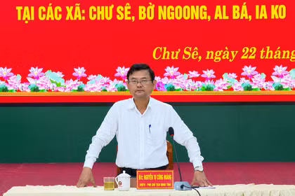 Phó Chủ tịch UBND tỉnh Nguyễn Tự Công Hoàng làm việc với các xã Chư Sê, Bờ Ngoong, Al Bá, Ia Ko