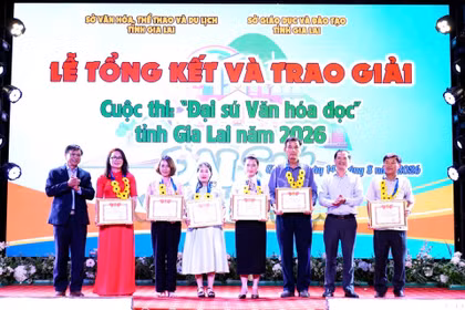 Trao giải cuộc thi “Đại sứ văn hóa đọc” và “Giới thiệu sách trực tuyến” tỉnh Gia Lai năm 2026