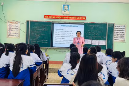 Mở không gian học tập mới từ những tiết học Toán bằng tiếng Anh