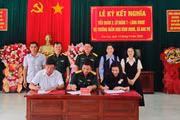 Tiểu đoàn 3 kết nghĩa với làng Hway và Trường Mầm non Bình Minh