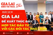 Điểm tin trưa: Gia Lai đề xuất thúc đẩy hợp tác đầu tư với các đối tác Nhật Bản²