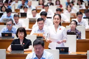 ĐB Siu Hương cho rằng, phân bổ nguồn lực phải phản ánh đúng đặc thù vùng khó khăn. Ảnh: Đoàn ĐBQH tỉnh Gia Lai