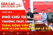 Điểm tin trưa: Phó Chủ tịch Thường trực UBND tỉnh thăm, động viên các đơn vị làm nhiệm vụ dịp lễ 2-9