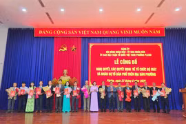Phường Pleiku công bố nghị quyết và nhân sự tổ dân phố sau sáp nhập