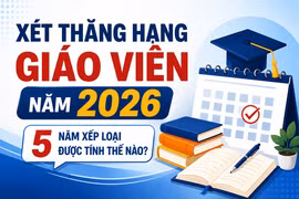 Xét thăng hạng giáo viên năm 2026: 5 năm xếp loại được tính thế nào?