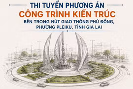 Gia Lai: Thi tuyển phương án công trình kiến trúc bên trong nút giao thông Phù Đổng