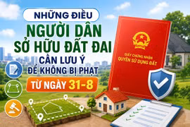 Những điều người dân sở hữu đất đai cần lưu ý để không bị phạt từ ngày 31-8