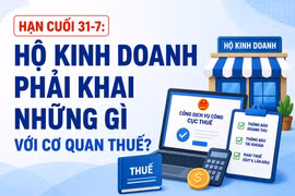 Hạn cuối 31-7: Hộ kinh doanh phải khai những gì với cơ quan thuế?