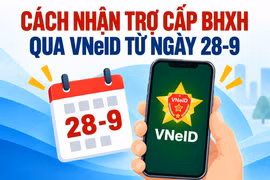 Cách nhận trợ cấp BHXH qua VNeID từ ngày 28-9