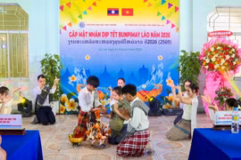 Ấm áp Tết Bunpimay cho lưu học sinh Lào tại Trường Đại học Quy Nhơn