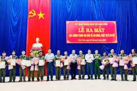 Chư Pưh kiện toàn lực lượng bảo vệ an ninh ở cơ sở