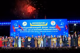 Đặc sắc Chương trình nghệ thuật chào mừng thành công Hội nghị Xúc tiến đầu tư song phương Stung Treng - Gia Lai 