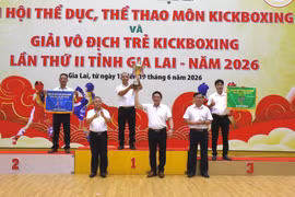 Bế mạc môn kickboxing Đại hội TDTT và Giải vô địch trẻ kickboxing tỉnh Gia Lai năm 2026