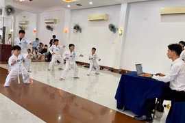167 võ sinh Gia Lai tham gia kỳ thi nâng đai môn taekwondo quý II-2026