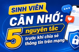Sinh viên cần nhớ: 5 nguyên tắc trước khi chia sẻ thông tin trên mạng