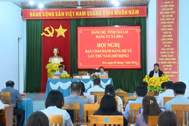 Ban Chấp hành Đảng bộ xã Hra tổ chức hội nghị lần thứ 5 (mở rộng)