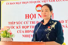 Phó Chủ tịch HĐND tỉnh Huỳnh Thúy Vân tiếp xúc cử tri xã Canh Liên