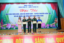 Đoàn KT-QP 75 tổ chức Hội thi Báo cáo viên giỏi, Cán bộ Đoàn giỏi 