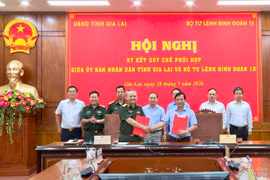 UBND tỉnh Gia Lai và Bộ Tư lệnh Binh đoàn 15 ký kết quy chế phối hợp