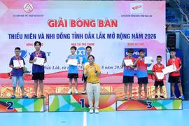 Gia Lai giành 9 huy chương tại Giải bóng bàn thiếu niên và nhi đồng tỉnh Đắk Lắk mở rộng