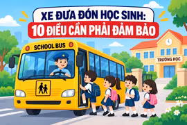 Xe đưa đón học sinh: 10 điều cần phải đảm bảo