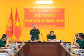 Đoàn Kinh tế - Quốc phòng 715 tổ chức hội thảo công trình lịch sử 40 năm xây dựng và phát triển