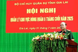 Bộ CHQS tỉnh Gia Lai tổ chức hội nghị quản lý khu vực đóng quân 6 tháng cuối năm 2025