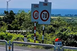 2 biển báo tốc độ 60 và 70 km/h đặt gần nhau trên quốc lộ 1: Cơ quan chức năng nói gì?