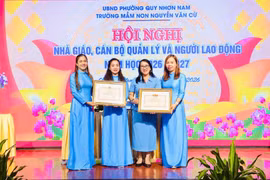 Trường Mầm non Nguyễn Văn Cừ được Chủ tịch UBND tỉnh Gia Lai tặng bằng khen