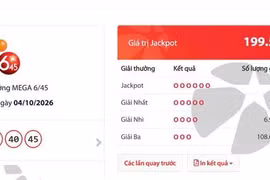 Vietlott tìm thấy chủ nhân gần 200 tỷ đồng sau 26 kỳ quay “trắng”