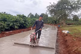 Tăng tốc hoàn thiện đường giao thông nông thôn