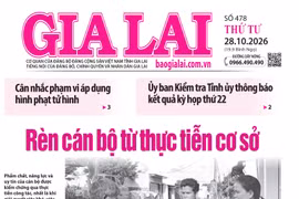 Báo Gia Lai số thứ tư ngày 28-10-2026