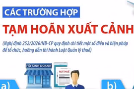 Các trường hợp tạm hoãn xuất cảnh quy định tại Luật Quản lý thuế