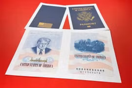 Mỹ sắp cấp hộ chiếu mang hình ông Trump trên toàn quốc