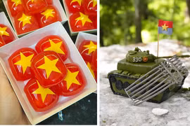 Những chiếc bánh handmade mang đậm tinh thần yêu nước dịp 30/4