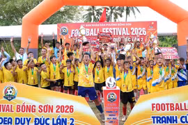 Xác định các nhà vô địch Ngày hội bóng đá học sinh Festival hè 2026