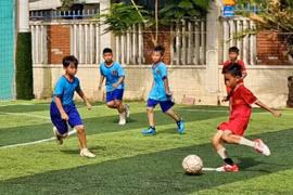 5 đội bóng tranh tài Giải bóng đá U11 phường Hoài Nhơn năm 2026