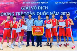 Các võ sĩ trẻ boxing Gia Lai thi đấu xuất sắc tại Giải vô địch boxing trẻ toàn quốc năm 2026