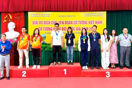 Gia Lai đã giành 9 huy chương Giải vô địch Cúp Liên đoàn cờ tướng Việt Nam và Cờ tướng đồng đội quốc gia 2026. 