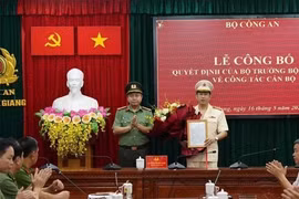 Công bố quyết định của Bộ trưởng Công an về công tác cán bộ