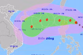 Thời gian và cấp độ bão Yinxing khi vào Biển Đông thành bão số 7