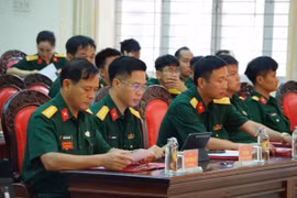 Sư đoàn 320 tổ chức hội thi phòng Hồ Chí Minh năm 2026. Ảnh: ĐVCC