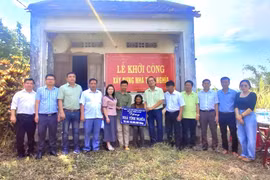 Khởi công xây dựng 2 căn nhà tình nghĩa cho hộ nghèo tại xã Cửu An