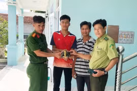 Người dân tự nguyện giao nộp cá thể rùa quý hiếm cho cơ quan chức năng