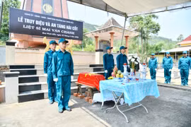 Phường Quy Nhơn Bắc tổ chức lễ truy điệu và an táng hài cốt liệt sĩ Mai Văn Chành
