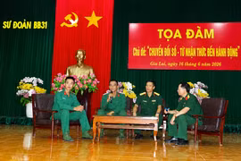 Sư đoàn 31 tổ chức tọa đàm về chuyển đổi số 