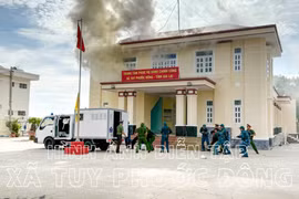 Tuy Phước Đông và Pờ Tó hoàn thành diễn tập tác chiến trong khu vực phòng thủ. 