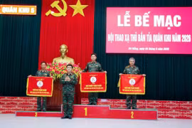Bộ Chỉ huy quân sự tỉnh Gia Lai xếp thứ 3 toàn đoàn Hội thao xạ thủ bắn tỉa quân khu 5.